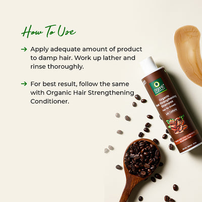 Organic Harvest Organic Hair Strengthening Shampoo with Cafffeine (250ml)