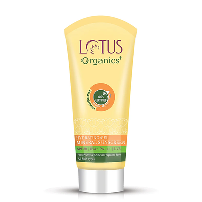 Lotus Organics+ Hydrating Gel Mineral Sunscreen SPF 30 PA+++ (100gm)