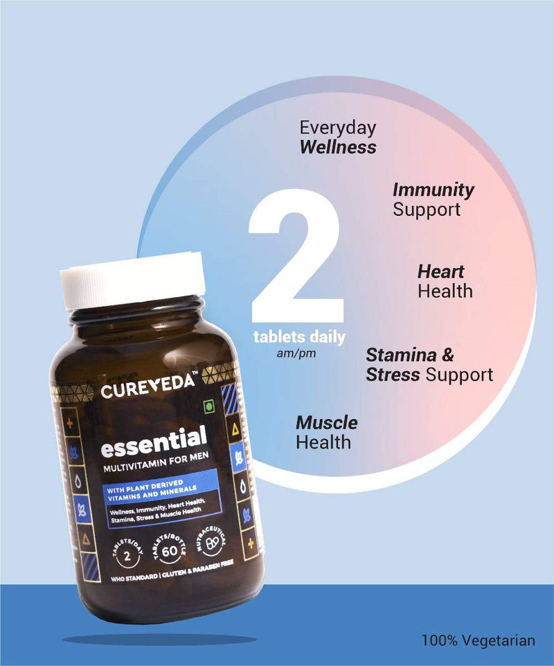 Cureveda Essential Multivitamin for Men (60 tabs)