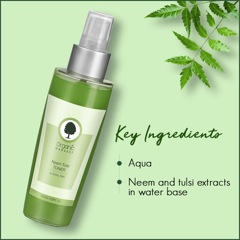 Organic Harvest Neem Tulsi Toner (125ml)