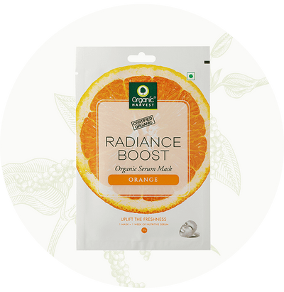 Organic Harvest Radiance Boost Sheet Mask- Orange (20gm)