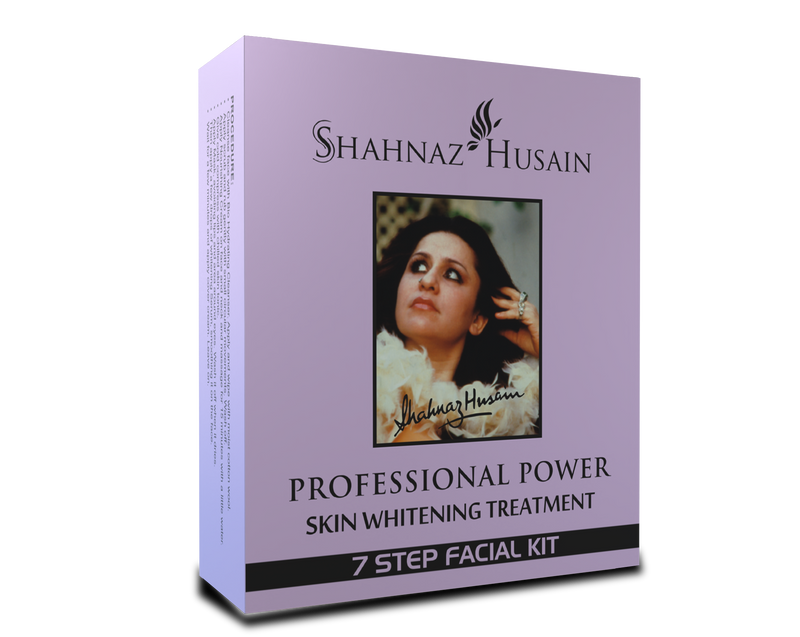 Shahnaz Husain Professional Power Skin Whitening Treatment 7 Steps Facial Kit (48gm+15ml)