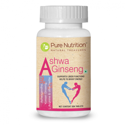 Pure Nutrition Ashwa Ginseng (30 VEG Tablets)