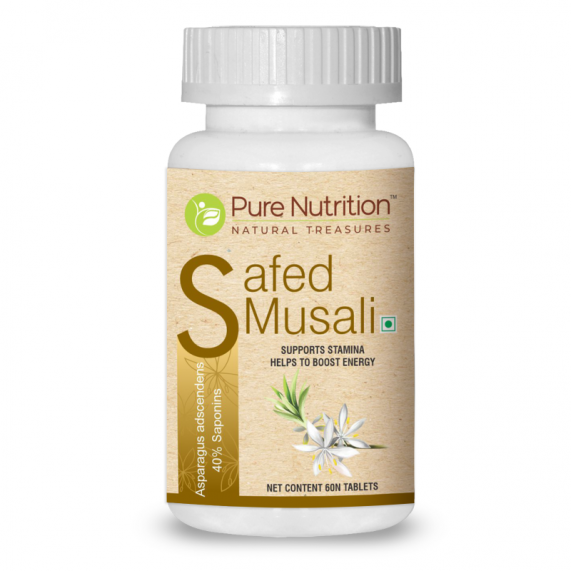 Pure Nutrition Safed Musali (60 VEG Tablet)