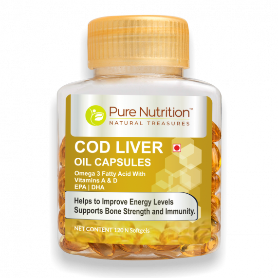 Pure Nutrition Vitals COD Liver Oil -(120 softgels)