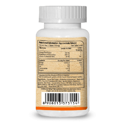 Pure Nutrition Vitamin C With Natural Amla & Orange Peel Extract (60 VEG Tablet)