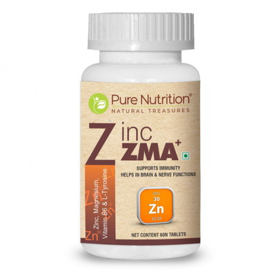 Pure Nutrition Zinc ZMA Plus (60 Veg Tablets)
