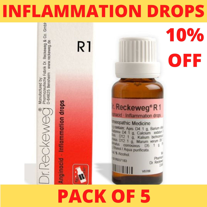 Dr. Reckeweg R1 (Anginacid) Drops 22ml (Pack of 5)