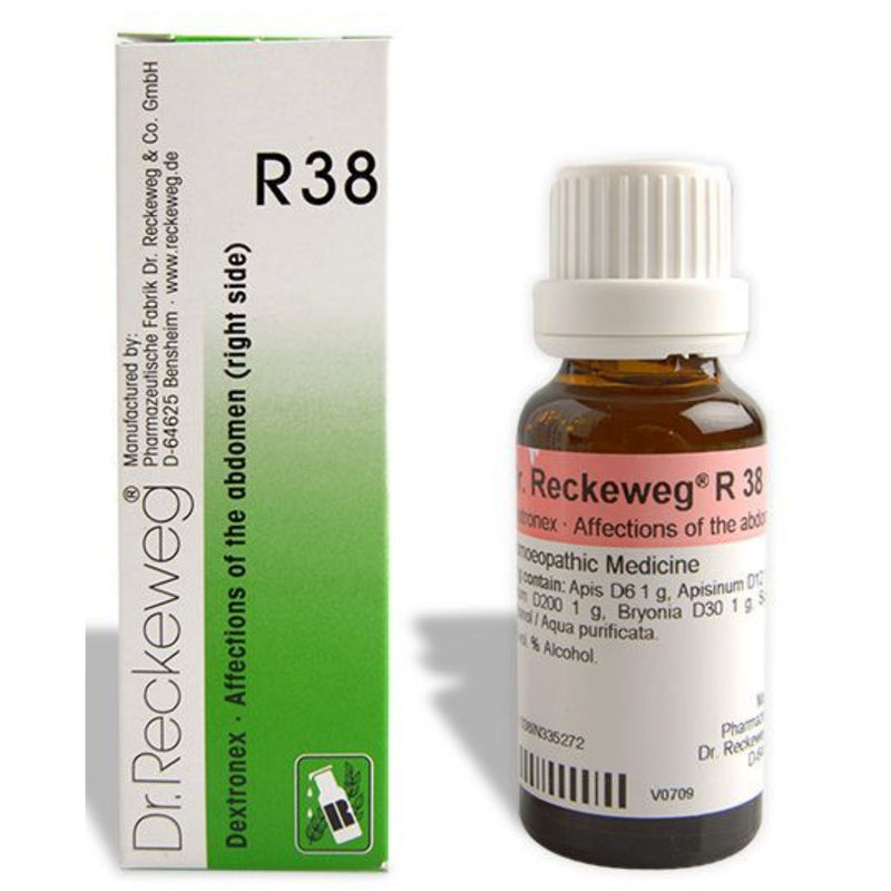 Dr. Reckeweg R38 (Dextronex, Affections of the abdomen-right side) Drops 22ml