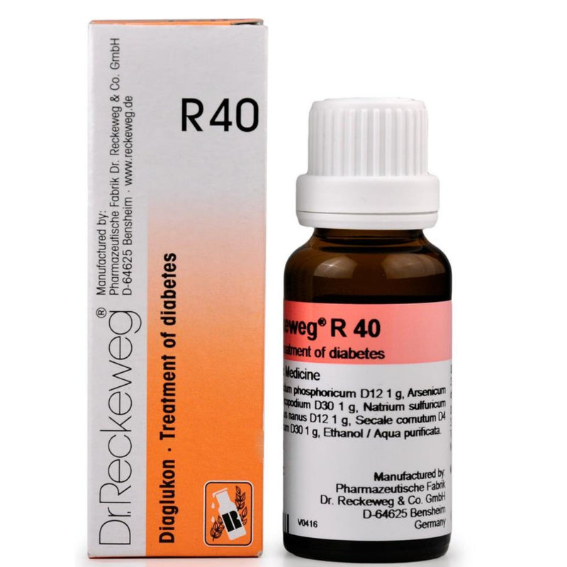 Dr. Reckeweg R40 (Diaglukon, Diabetes Drops) Drops 22ml