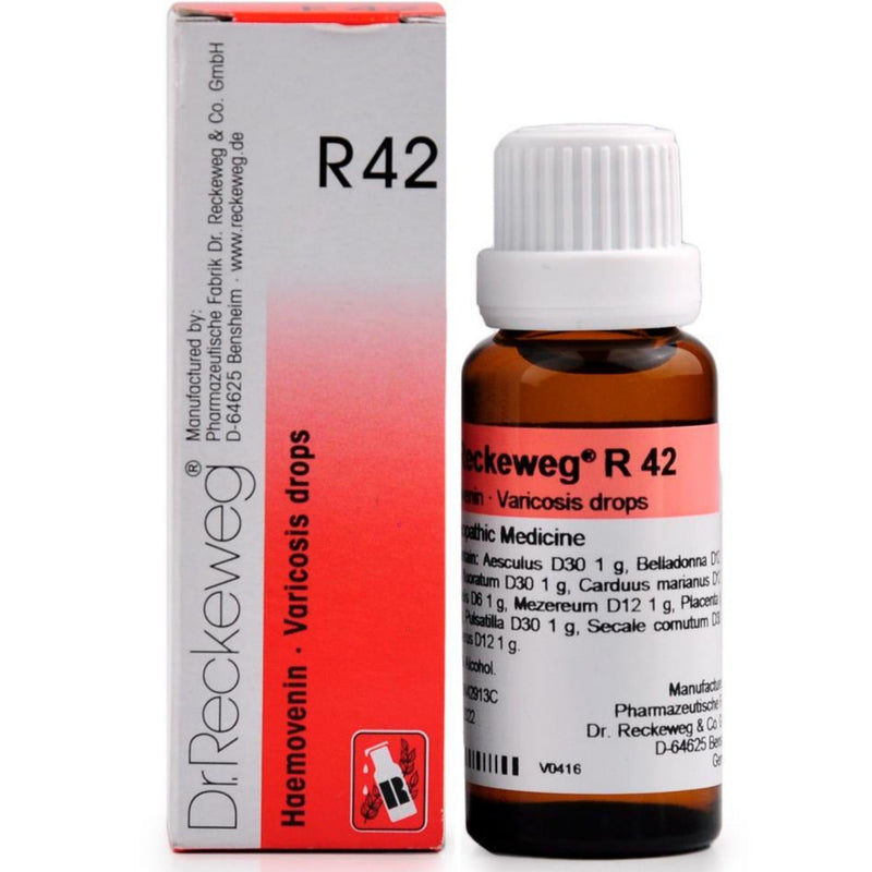 Dr. Reckeweg R42 (Haemovenin, Varicose Veins) Drops 22ml