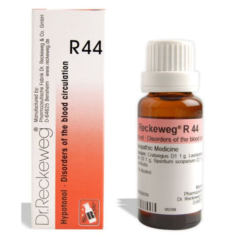 Dr. Reckeweg R44 (Hypotonol, Disorders of the Blood Circulation) Drops 22ml