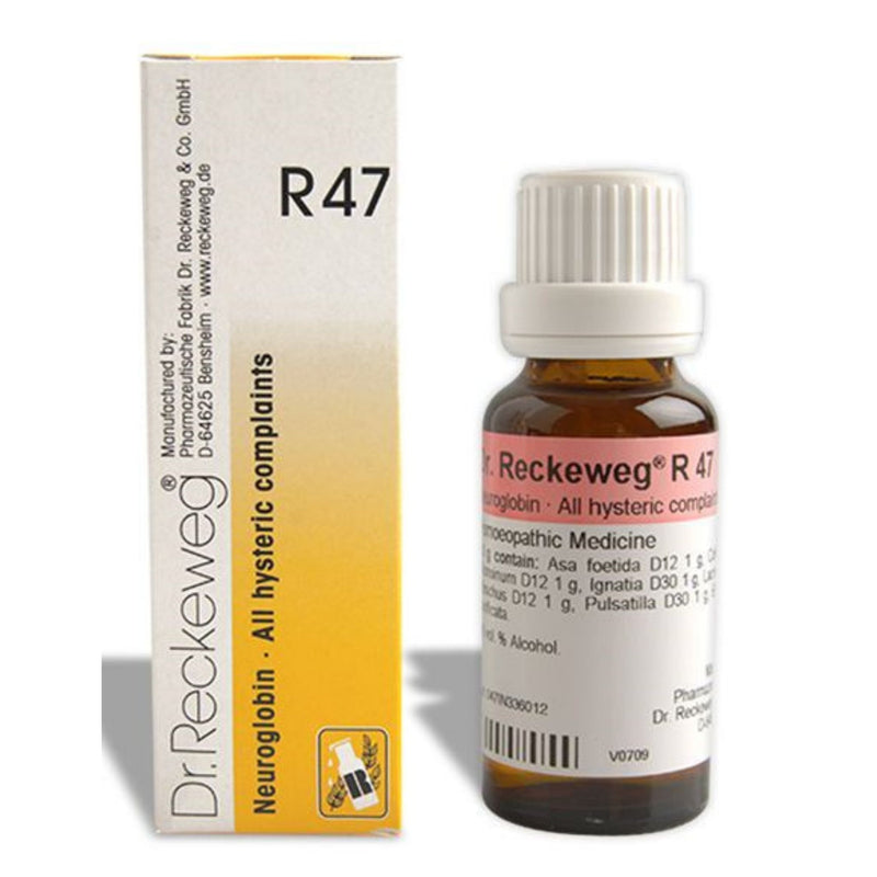 Dr. Reckeweg R47 (Neuroglobin, All Hysteric Complaints) Drops 22ml
