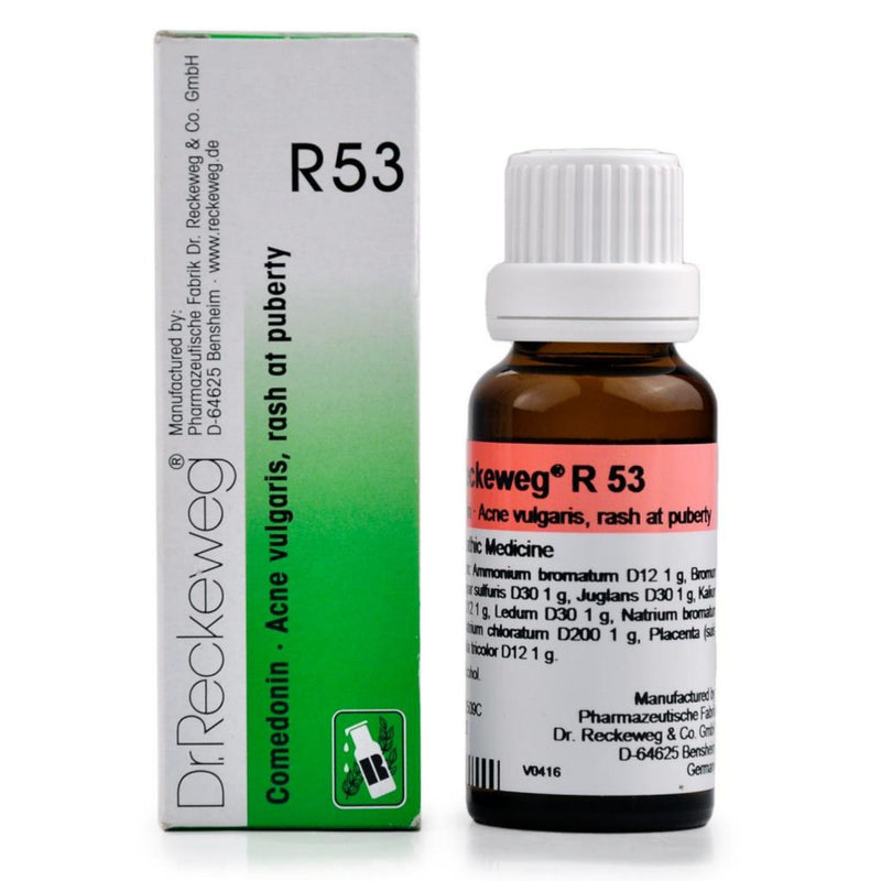 Dr. Reckeweg R53 (Comedonin-Acne Vulgaris and Pimples) Drops 22ml