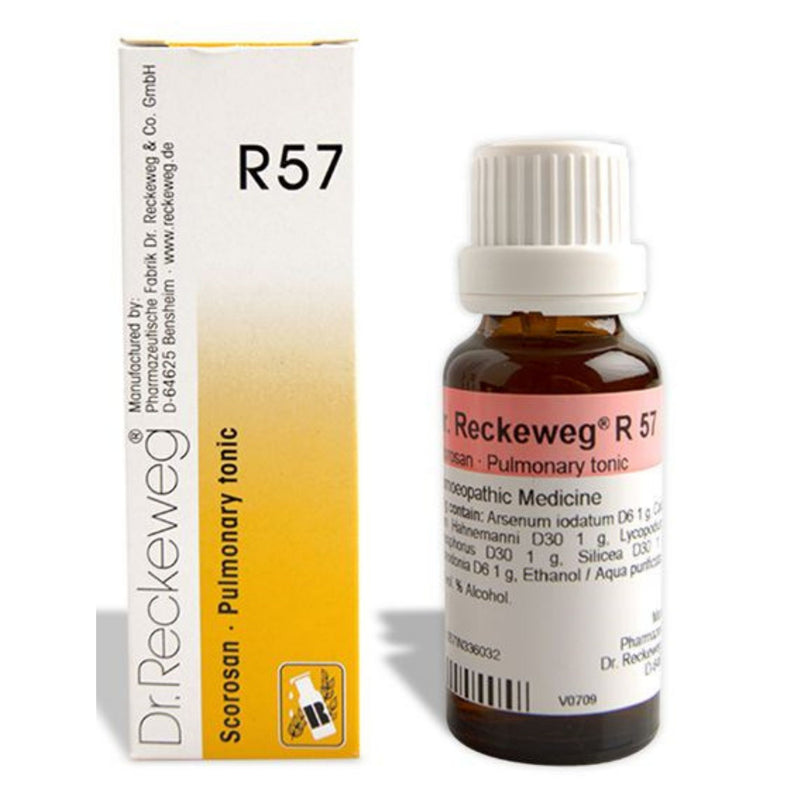 Dr. Reckeweg R57 (Scorosan-Pulmonary Tonic) Drops 22ml