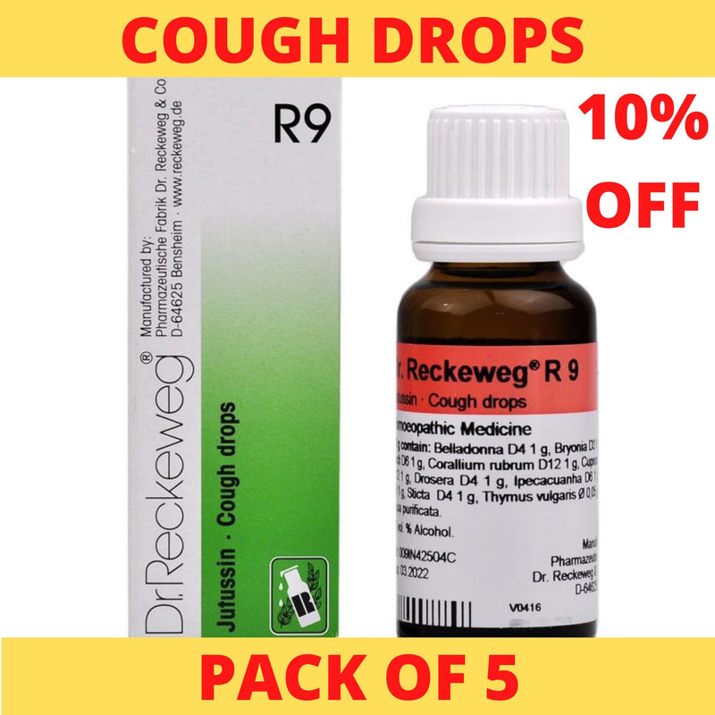 Dr. Reckeweg R9 (Jutussin) Drops 22ml (Pack of 5)