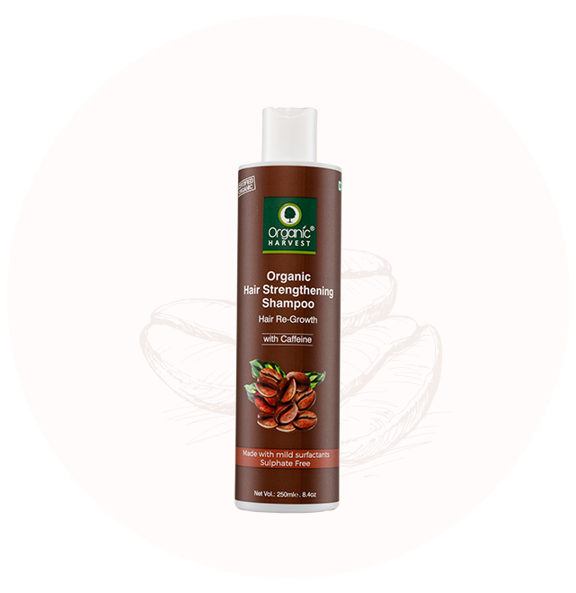 Organic Harvest Organic Hair Strengthening Shampoo with Cafffeine (250ml)