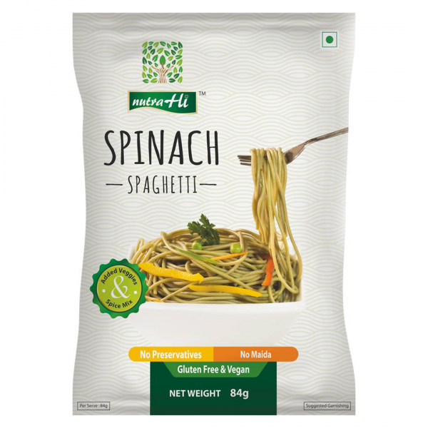 Nutrahi Gluten Free Spinach Spaghetti (84g)