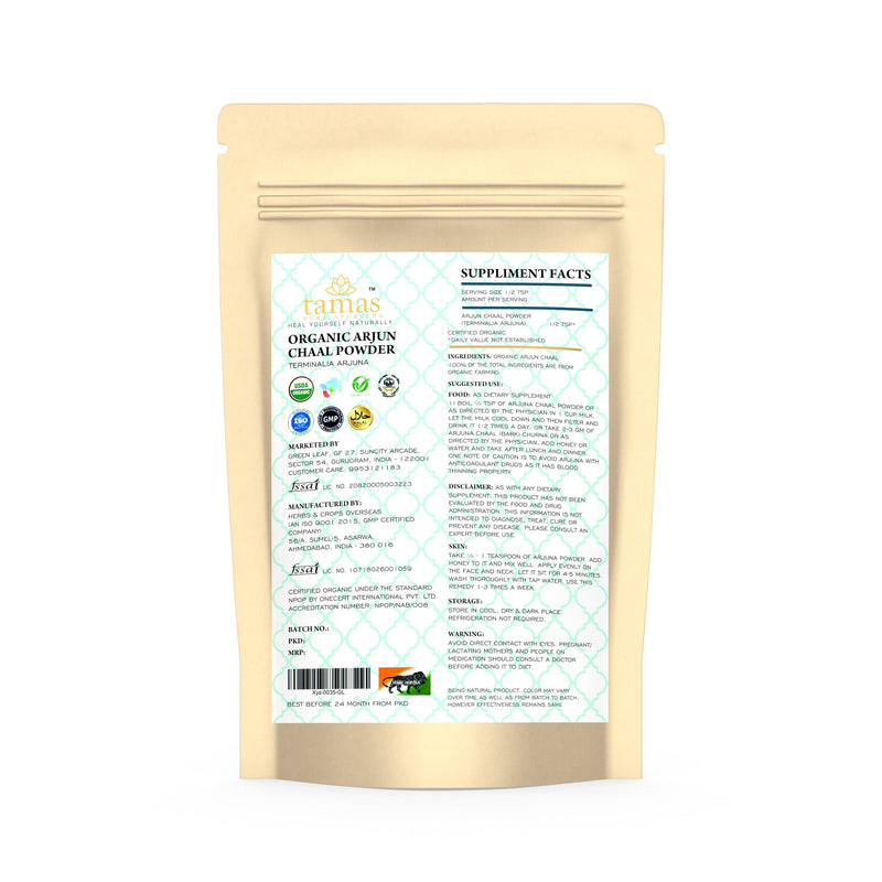 Organic Arjun Chaal (Terminalia Arjuna) Powder 100 gm