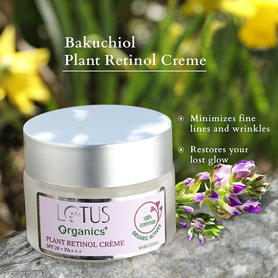 Lotus Organics+ Bakuchiol Plant Retinol Crème (50 gm)