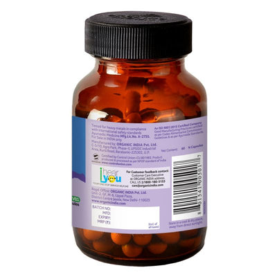 Organic India Brahmi (60 Capsules Bottle)