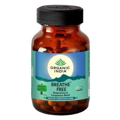 Organic India Breathe Free (60 Capsules Bottle)