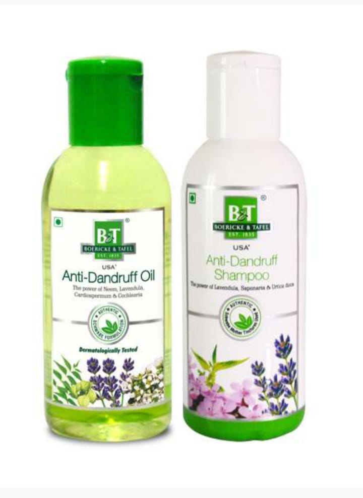 Dr. Willmar Schwabe Anti Dandruff Combo-B&T Anti-Dandruff Oil & B&T Anti- Dandruff Shampoo (150ml +150 ml)