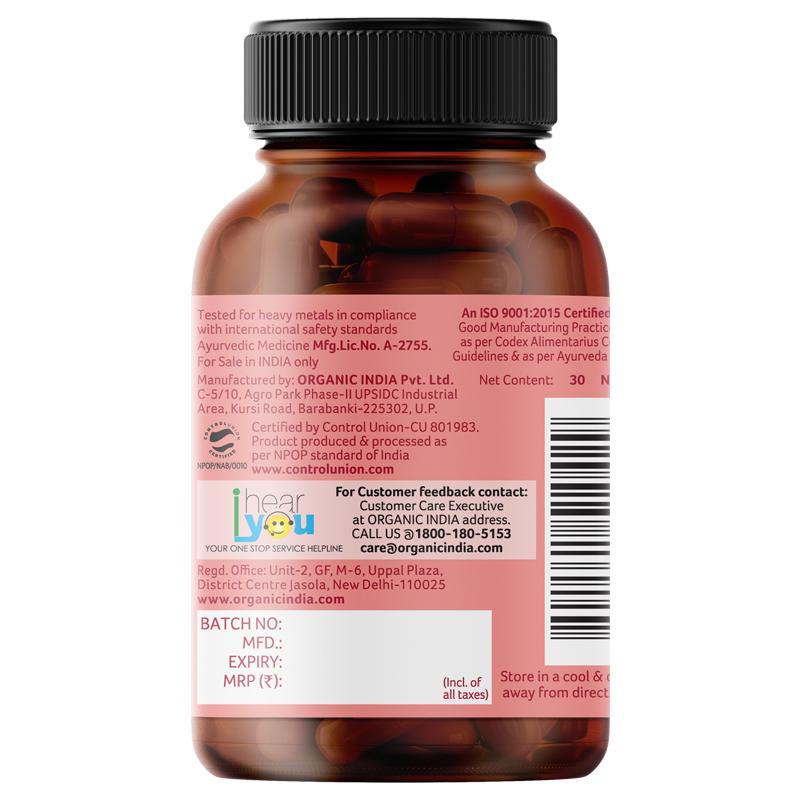 Organic India Oh-Boy (30 Capsules Bottle).