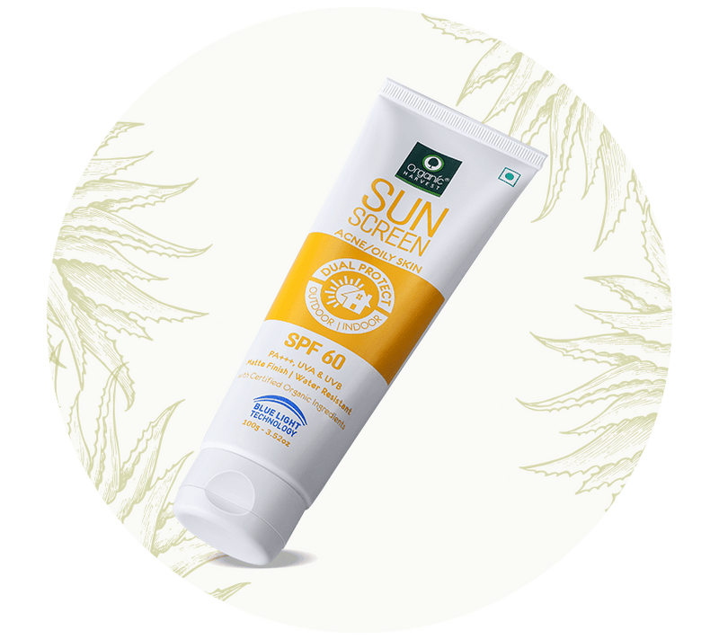 Organic Harvest Sunscreen Acne/Oily Skin – SPF 60 (100gm)