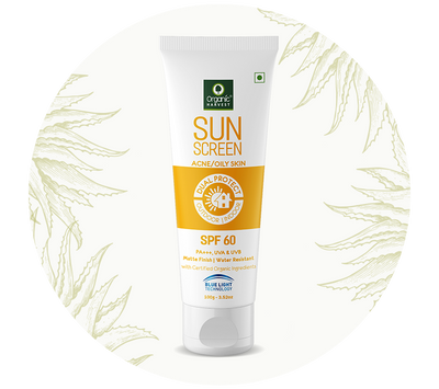 Organic Harvest Sunscreen Acne/Oily Skin – SPF 60 (100gm)