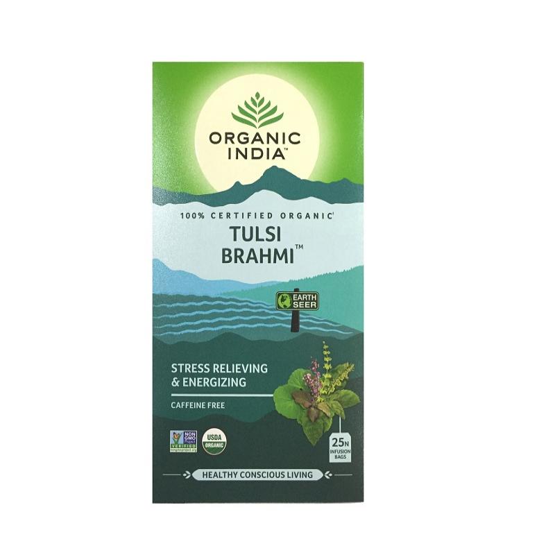 Organic India Tulsi Brahmi Tea (25 Tea Bags)