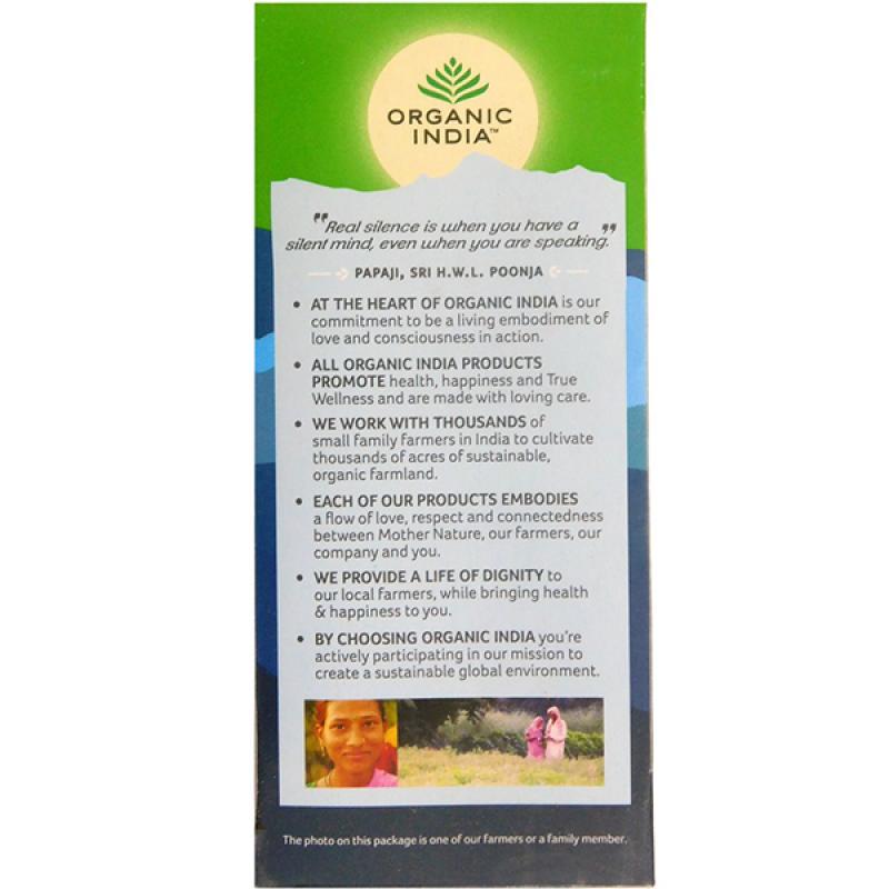 Organic India Tulsi Green Tea Earl Grey (25 Tea Bags)