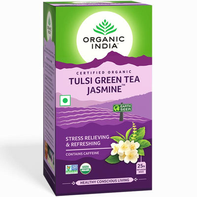 Organic India Tulsi Green Tea Jasmine (25 Tea Bags)