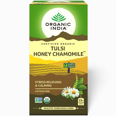 Organic India Tulsi Honey Chamomile (25 Tea Bags)