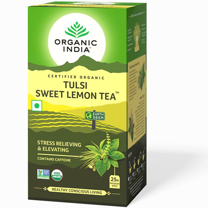 Organic India Tulsi Sweet Lemon Tea (25 Tea Bags)