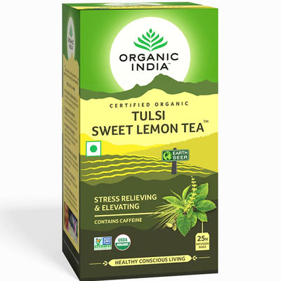Organic India Tulsi Sweet Lemon Tea (25 Tea Bags)