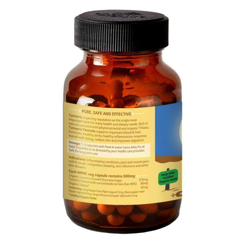 Organic India Turmeric Formula (60 Capsules Bottle)