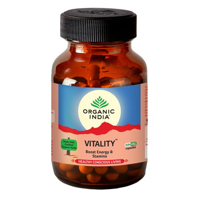 Organic India Vitality (60 Capsules Bottle).