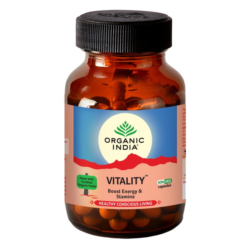 Organic India Vitality (60 Capsules Bottle).